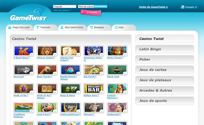 Twist games casino