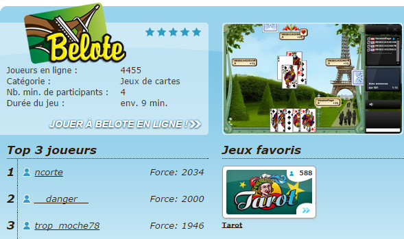 Gametwist Tarot Belote 8 Amricain Rami Linscription Gametwist Tarot Belote 8 Amricain Rami Linscription